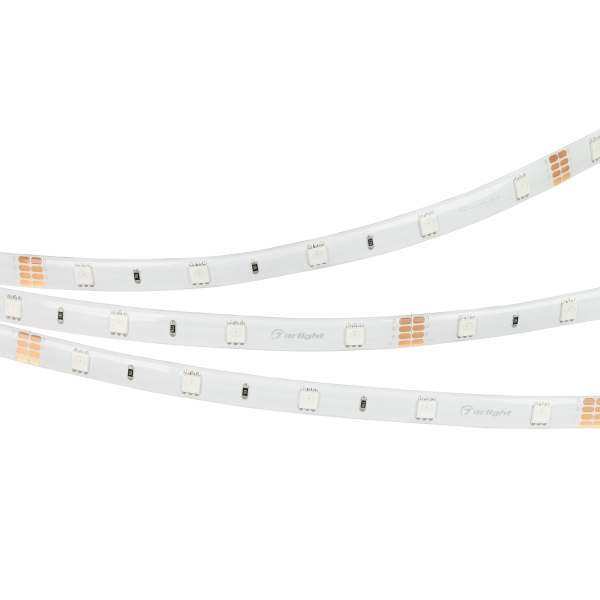 Лента герметичная Arlight RTW 2-5000SE 24V RGB (5060, 150 LED, LUX, 7.2 Вт/м, IP65) 021732 PS1044271