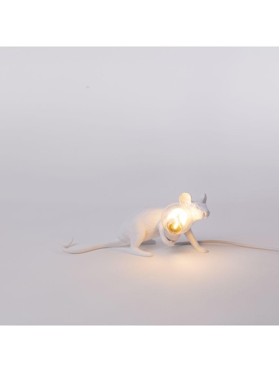 Лампа Seletti MOUSE Lop USB lying down белая PS2173792