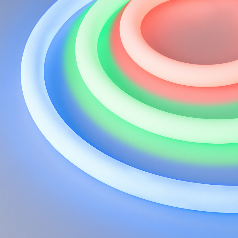 Лента герметичная Arlight MOONLIGHT-TOP-F280-D25mm 24V RGB 360deg (14.4 W/m, IP65, 3535, 5m, wire x1) 037563 PS1047658