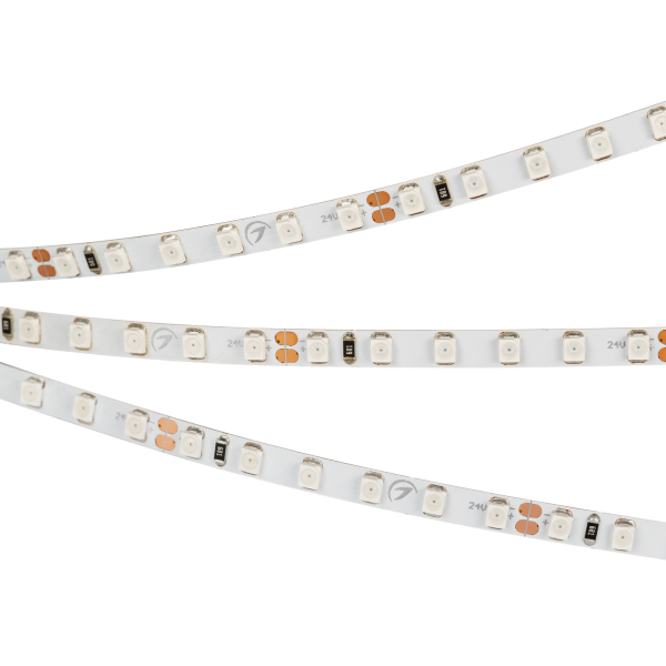 Лента Arlight RT 2-5000 24V Yellow 5mm 2x (3528, 600 LED, LUX, 9.6 Вт/м, IP20) 015662 PS1044155-149988