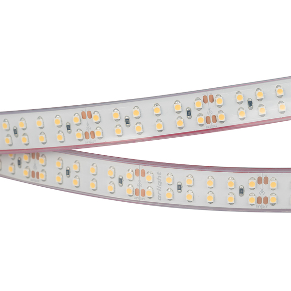 Лента герметичная Arlight RTW 2-5000P 24V Warm2700 2x2 (3528, 1200 LED, LUX, 19.2 Вт/м, IP66) 014954 PS1044234-150081