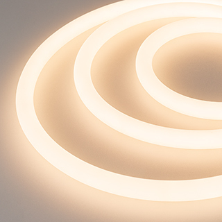 Лента герметичная Arlight MOONLIGHT-SIDE-A336-D25mm 24V Warm2300 360deg (14.4 W/m, IP65, 2835, 5m, wire x1) 038750 PS1047654-171847