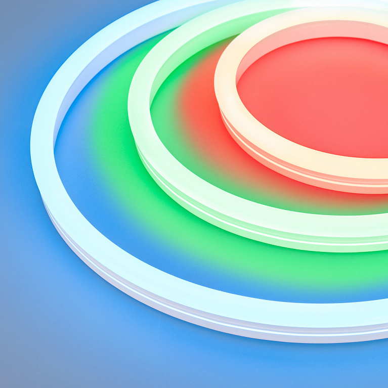 Гибкий неон Arlight MOONLIGHT-SIDE-B84-12x24mm 24V RGB (12 W/m, IP68, 5m, wire x2) 042751 PS1048253