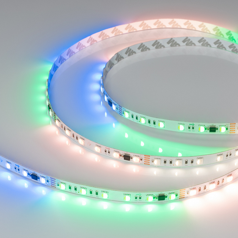 Лента герметичная Arlight DMX-PFS-B60-12mm 24V RGB-PX6 (14 W/m, IP68, 5060, 5m) 039608 PS1048236