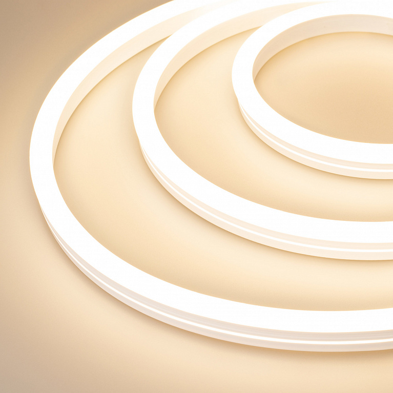 Лента герметичная Arlight MOONLIGHT-SIDE-A140-12x24mm 24V Warm2200 (9.6 W/m, IP68, 5m, wire x2) 042799 PS1046787-175227