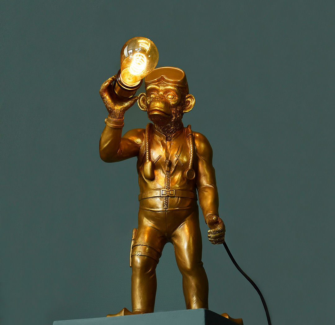 Лампа Werner Voss Diver Dan золотая PS2153638