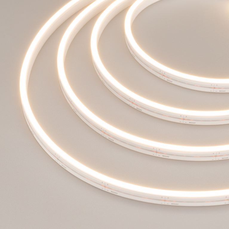 Лента герметичная Arlight MOONLIGHT-SIDE-A120-06x12mm 24V Warm2700 (9.6 W/m, IP65, 5m, wire x2) 041036 PS1047900-173325