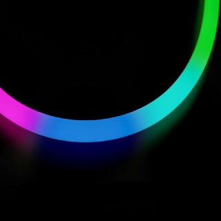 Гибкий неон Arlight SPI-MOONLIGHT-TOP-G180-D40mm 12V RGB 360deg (21.6 W/m, IP65, 5m, wire x1) 048828 PS1050397