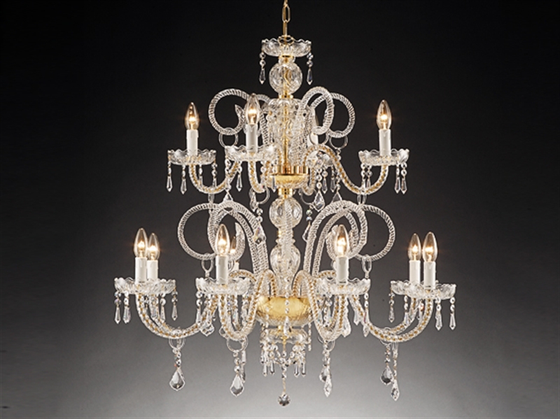 Люстра Due Effe 1301 LA/8+4/ Dec.15/ Asfour PS1051435