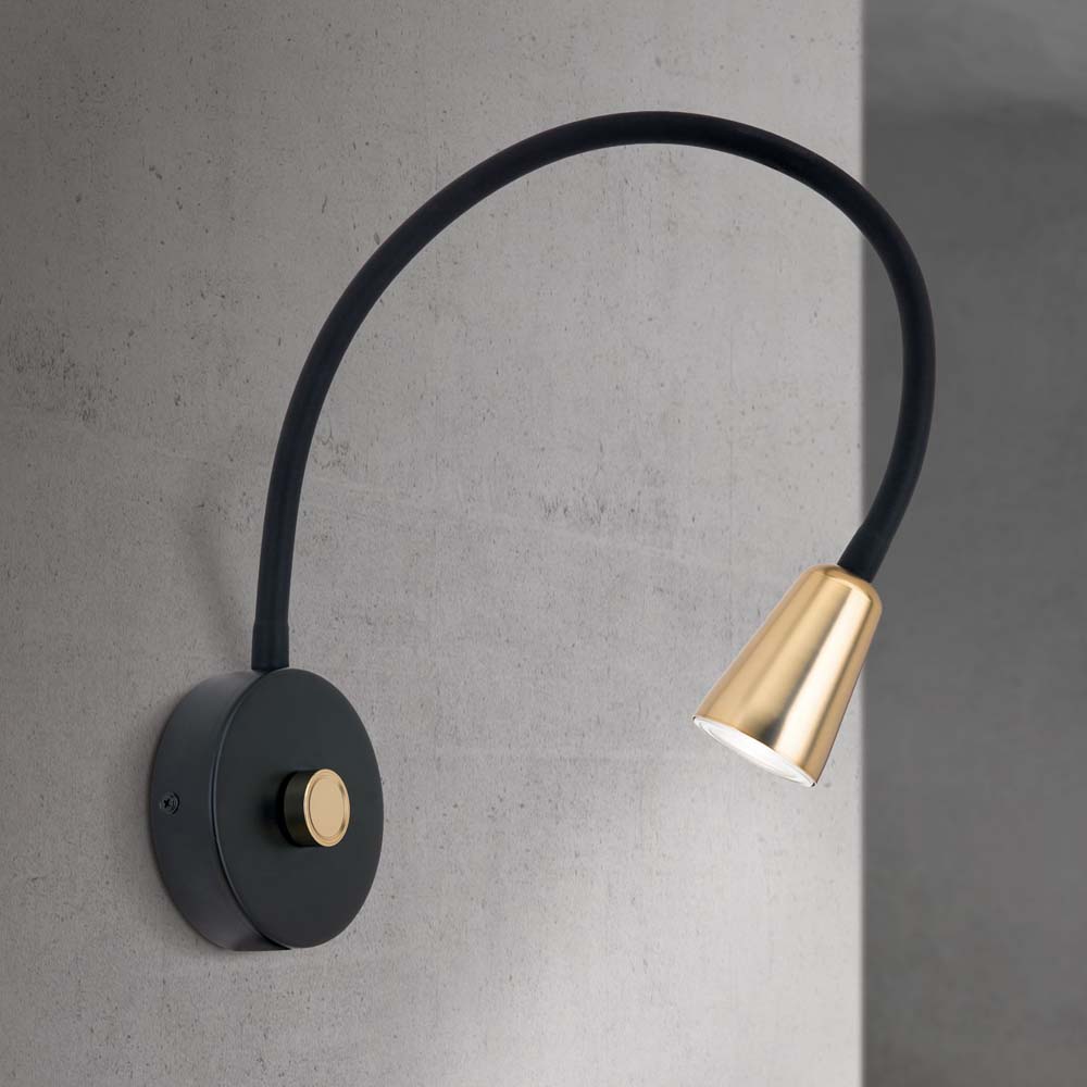 Бра Orion DOTTY black/brass PS2193131