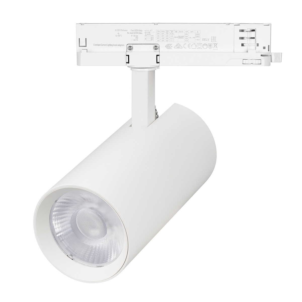 Светильник Arlight LGD-GERA-4TR-R90-40W Warm3000 (WH, 55 deg, 230V, DALI, IP20 Металл) 058827 PS1053883-192596
