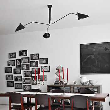 3 ARM CEILING LAMP Serge Mouille
