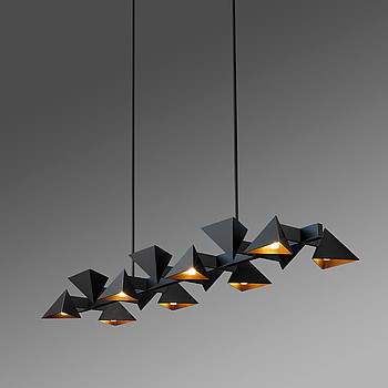 Vichy Linear Chandelier Jonathan Browning