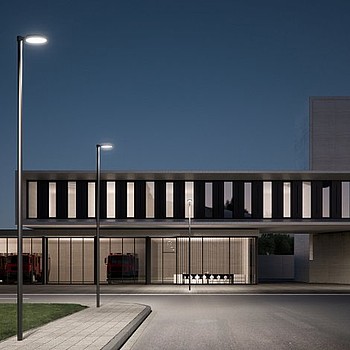 LED pole-top asymmetrical flat Bega