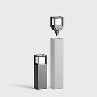 LED system bollard unshielded safety guard 360� Bega