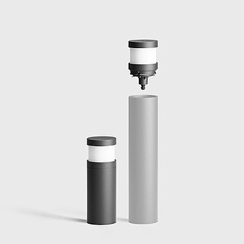 LED system bollard unshielded 360° Bega