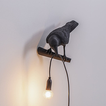 Bird Lamp Looking Left черное Seletti
