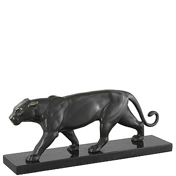 Panther on marble base Eichholtz